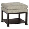 20.5x22 Wide Tufted Square Ottoman with Storage F22915