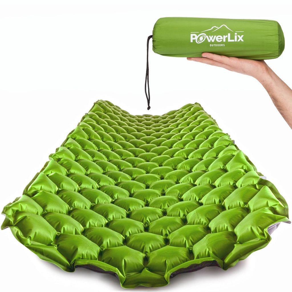 Ultralight Compact Inflatable Camping Sleeping Pad Navy Blue Z95668