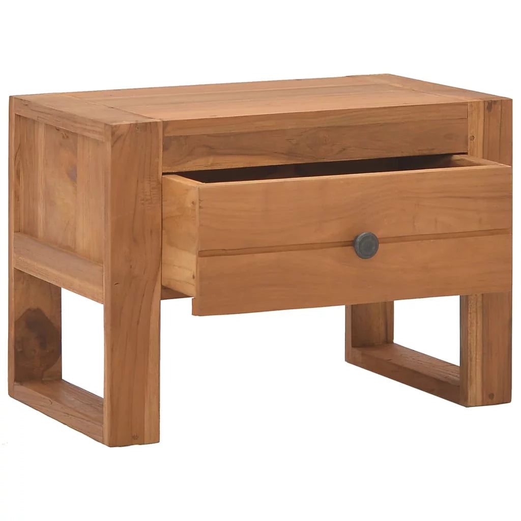 Solid Teak Wood Bedside Cabinet I26040