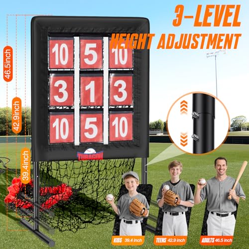 9 Hole Pitching Net with Strike Zone and Training Ball P983642