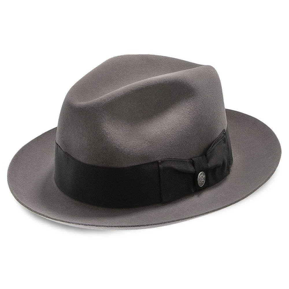 Caribou Fur Felt Fedora Hat Size 7 3/4 N411112