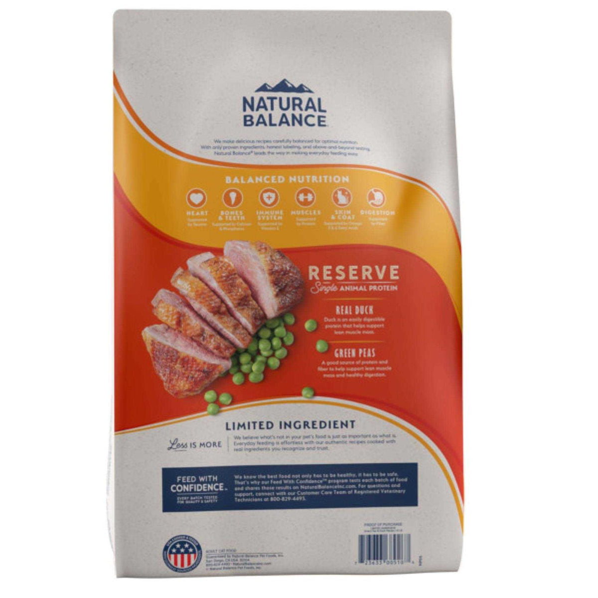 Limited Ingredient Duck & Green Pea Grain-Free Dry Cat Food X366