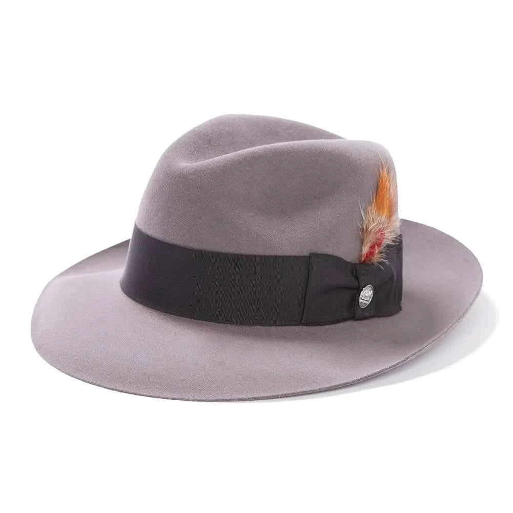 Caribou Fur Felt Fedora Hat Size 7 3/4 N411112