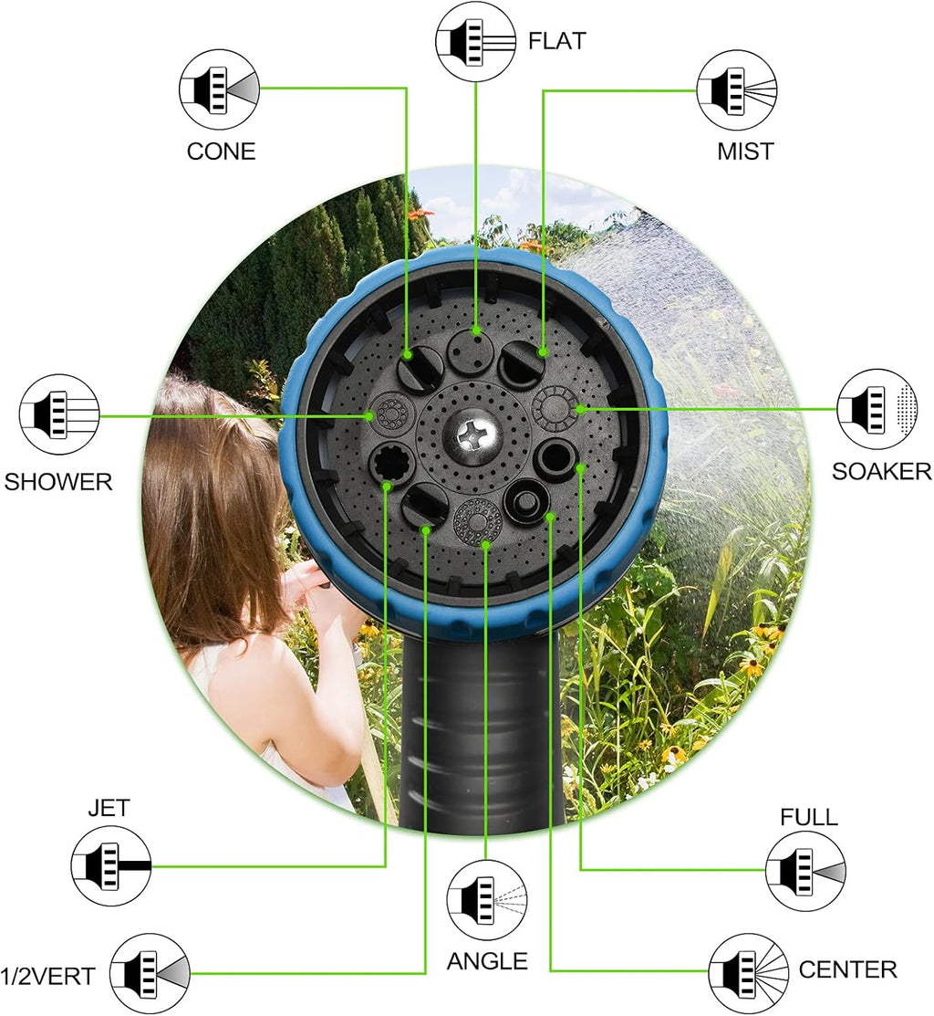 Expandable Garden Hose 100FT Pack of 2 with Spray Nozzle Q20236