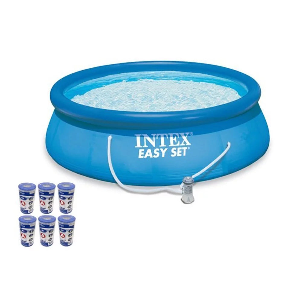 15' x 48 Above Ground Swimming Pool Kit with 6 Replacement Filters I69489
