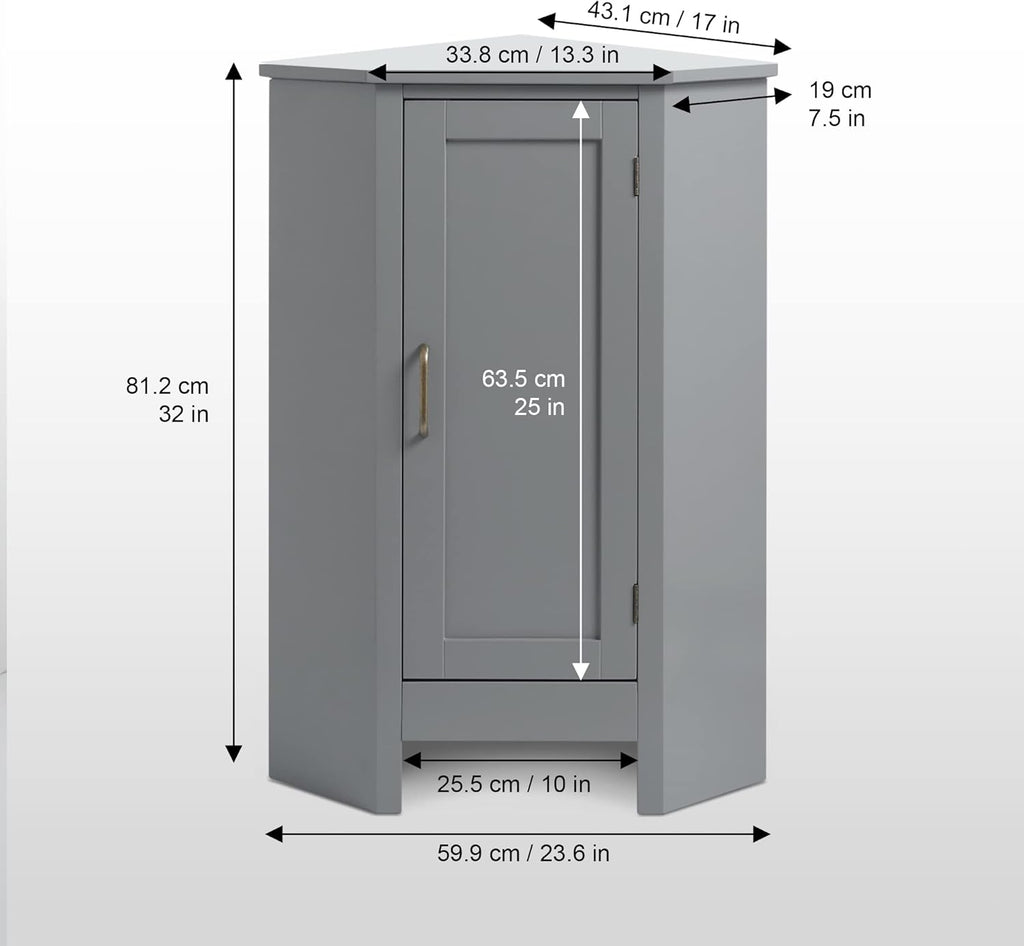 Grey Corner Cabinets J319