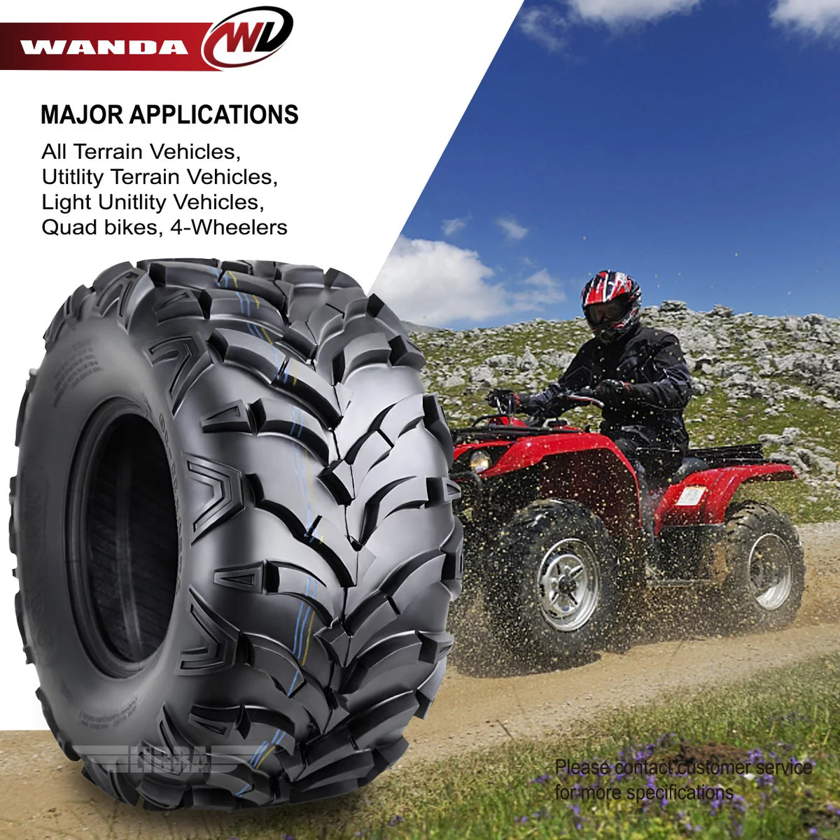 2 New ATV/UTV Tires 24x11-10 6PR S191125