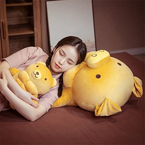 Brown 27.5 inch Cartoon Bear Plush Pillow E935