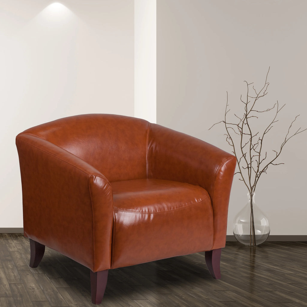 Cognac LeatherSoft Chair W18397