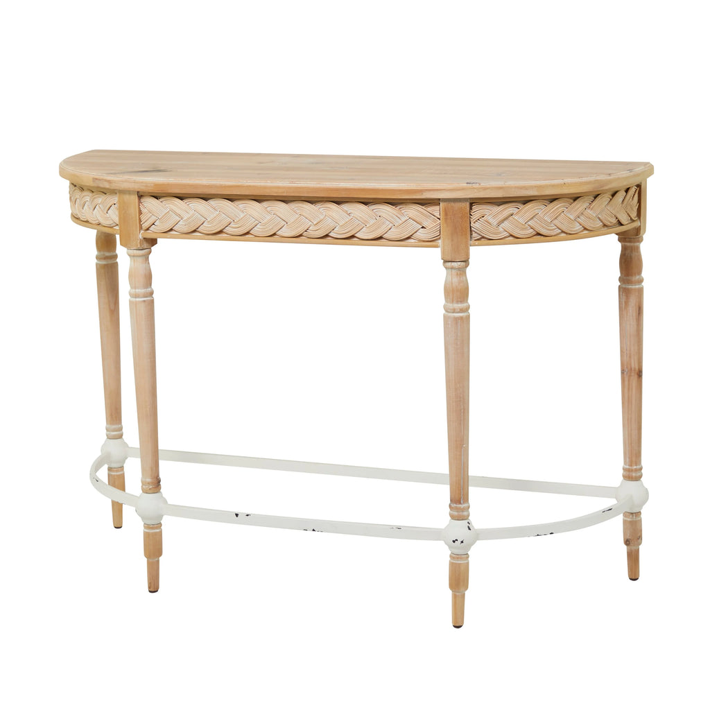 Brown Wood Console Table N889