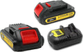 2Packs 20V 3.0Ah Battery and Charger Combo for Cordless Tools P297