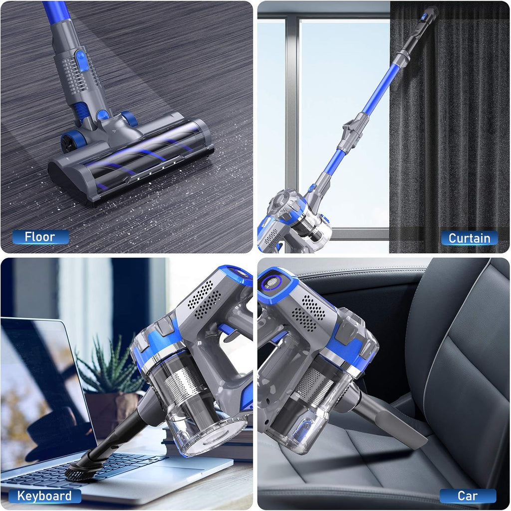 Cordless 4 in 1 Stick Vacuum Cleaner with LCD Touch Screen S957649