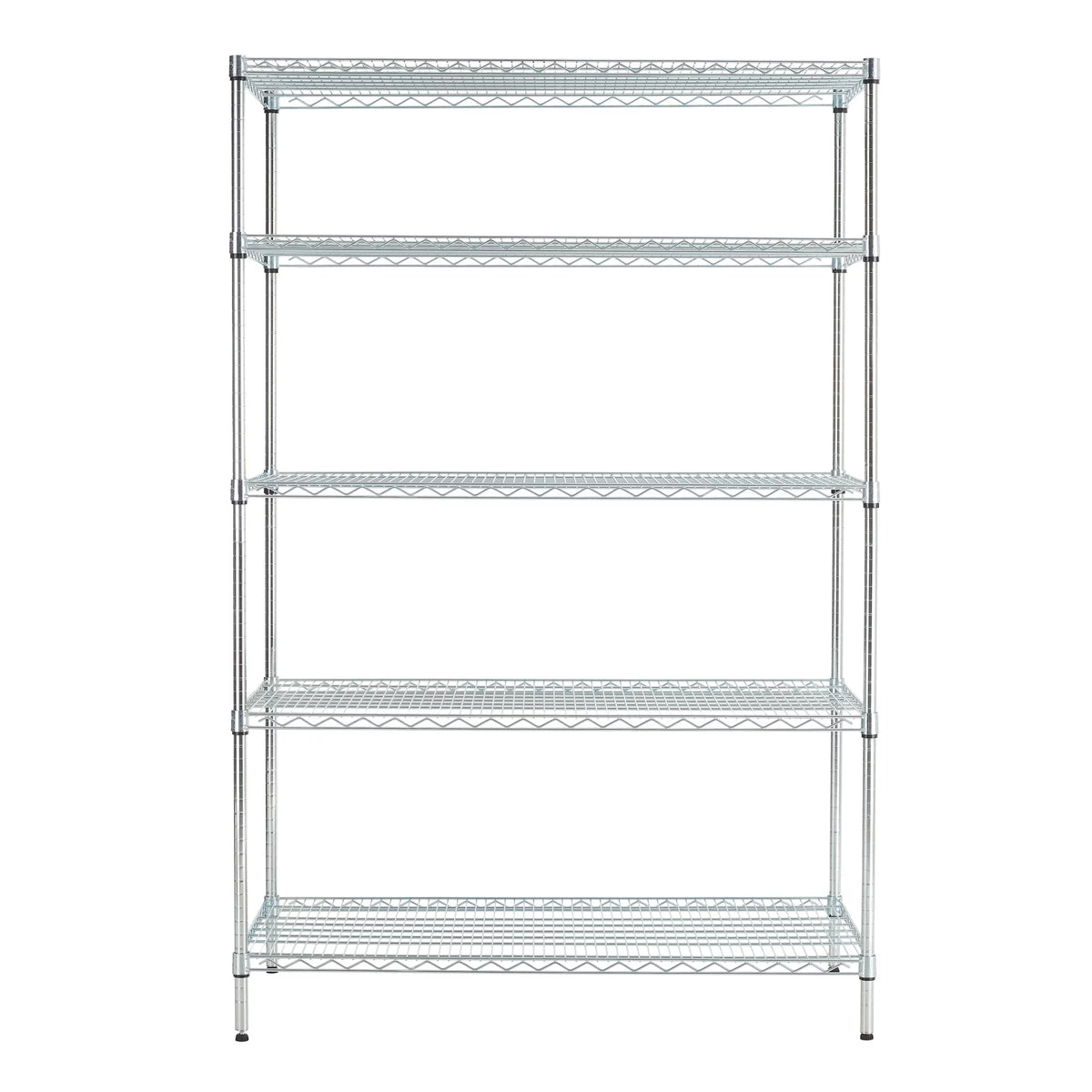Wire 5-Tier Storage Shelf Unit Chrome Y6712