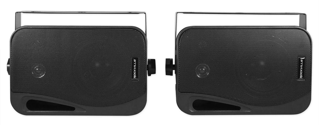Black 4x22 Marine Box Speakers with Swivel Bracket G75625