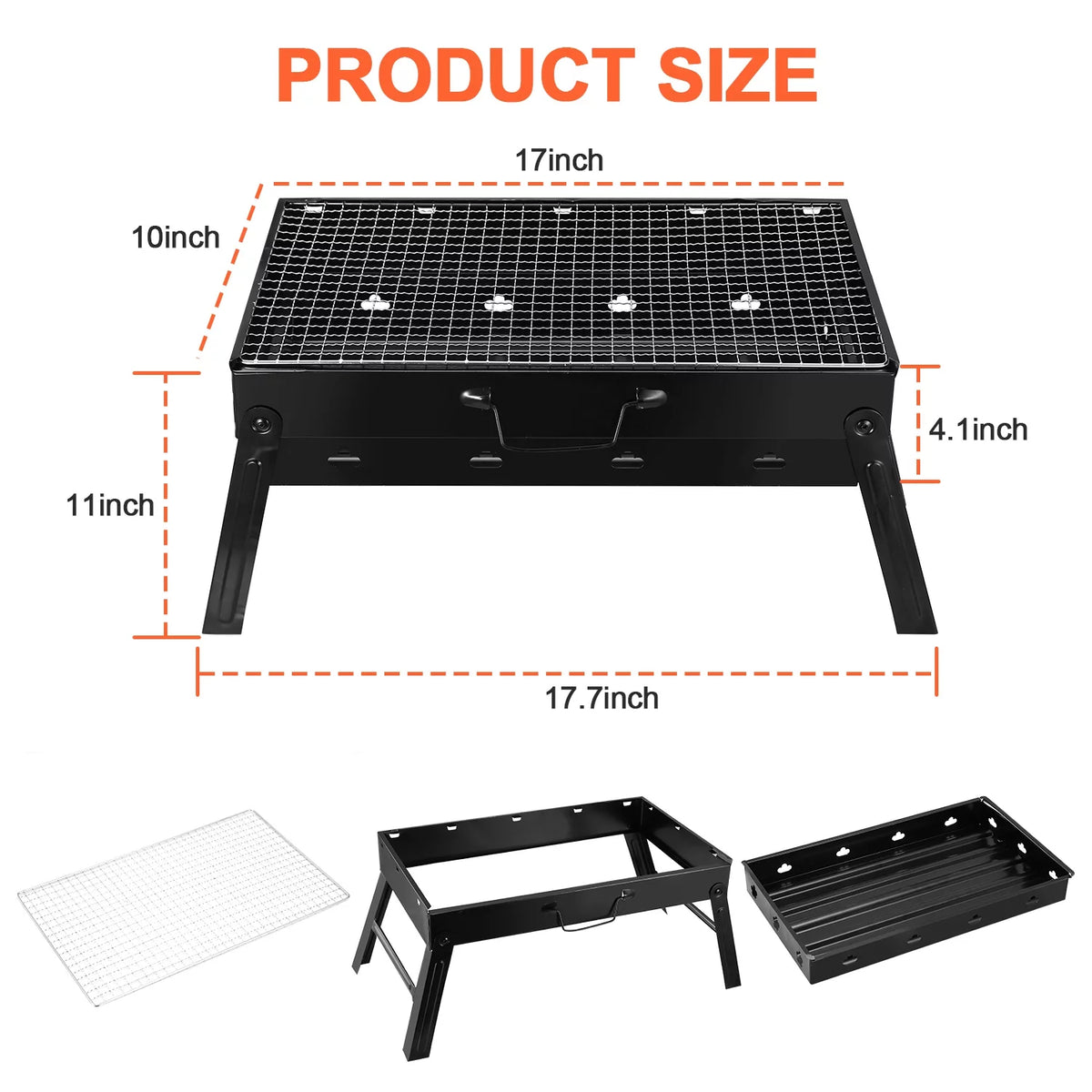 Portable Foldable Charcoal Grill N4629