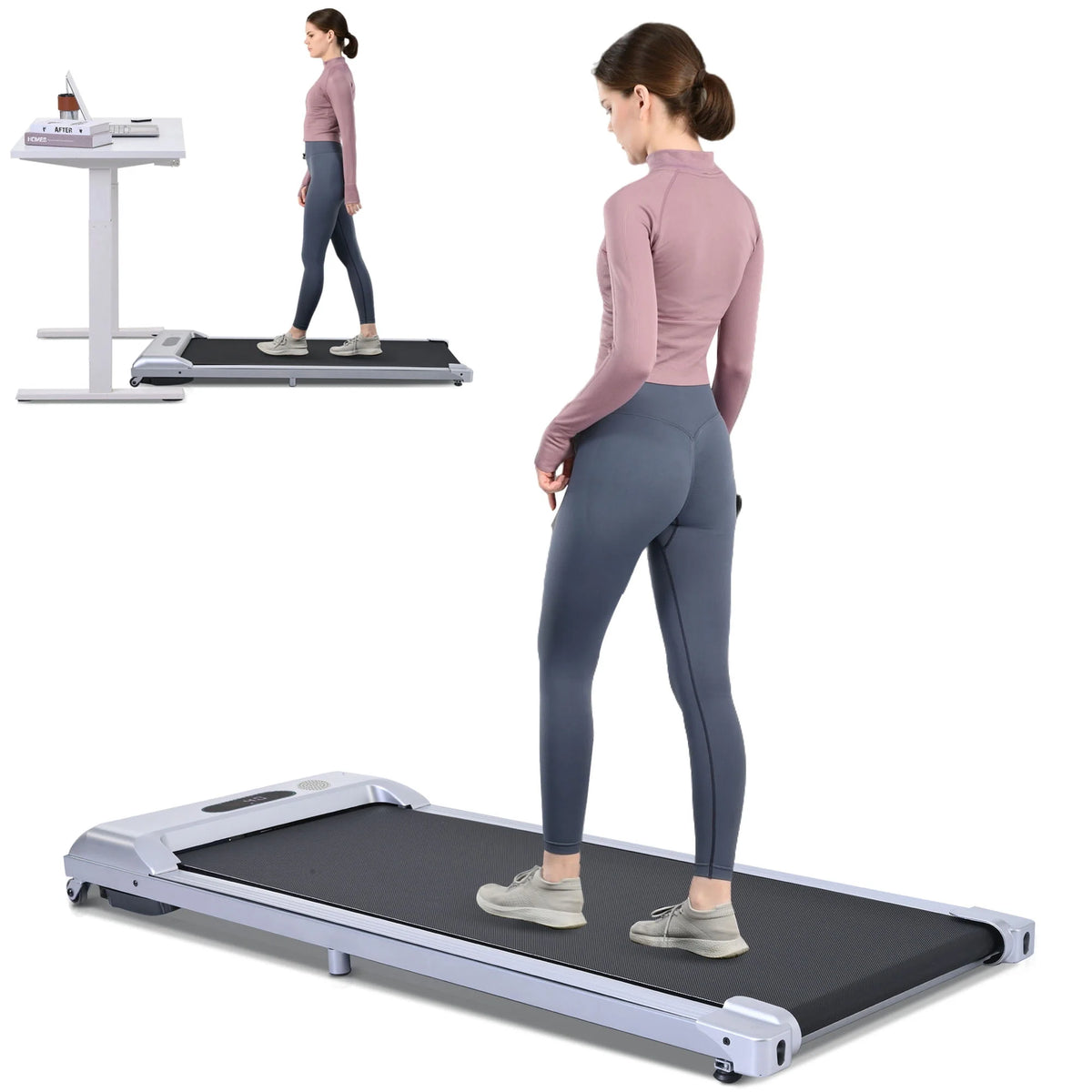 Portable 2.5HP Under Desk Treadmill T3447