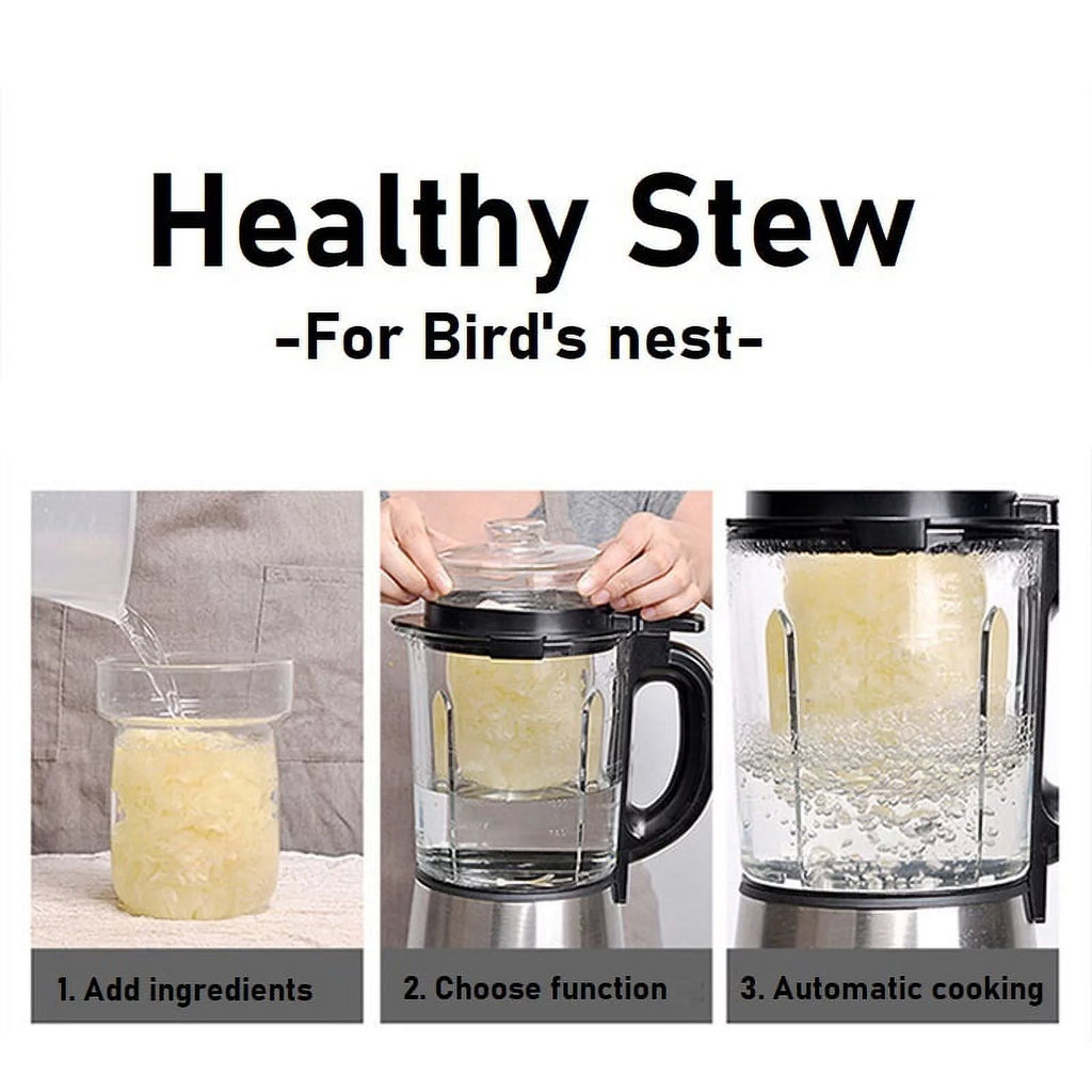 1200w Black Countertop Cooking Blender with Stew Pot V851816