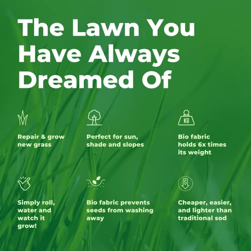 Biodegradable Grass Seed 50 SQFT Bermuda Rye T953