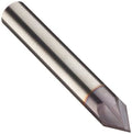 Carbide Chamfering Mill, TiAlN Coated, 4 Flutes, 60 Degree, 5/8x22 Cut, 3/4x22 S397