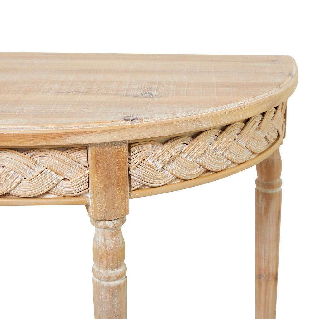 Brown Wood Console Table N889