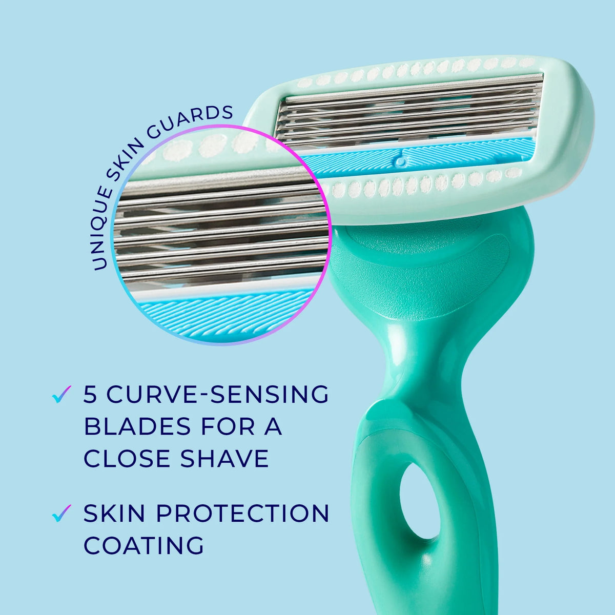 5-Blade Womens Razor with 2 Blade Refills E2569