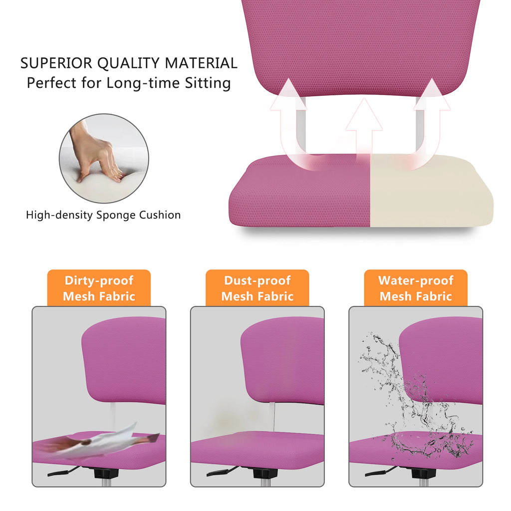 Pink Ergonomic Office Chair with Lumbar Support M270019