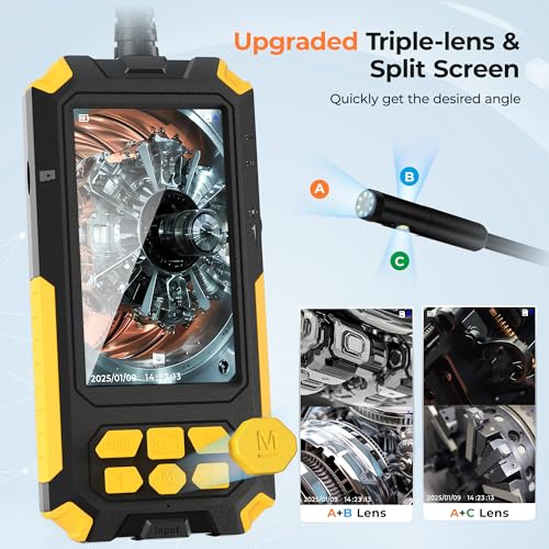 Endoscope Camera with Light, 32.8FT Industrial Borescope with 32GB Card N9793