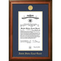 Walnut Frame Gold Medallion 8x10 Certificate Frame H105277