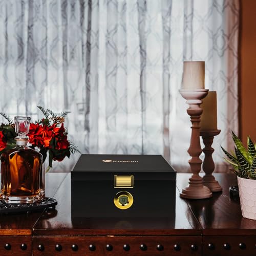 Electric Temperature Control Cigar Humidor Box with Spanish Cedar Wood T503