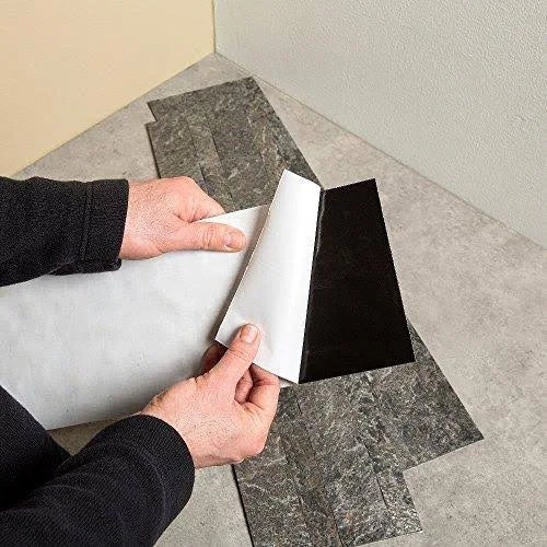 Peel and Stick Stone Overlay Kitchen Backsplash Frosted Quartz Approx 15 Sq ft Kit H421