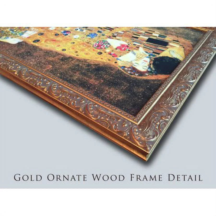 Gold Ornate Wood Framed Art Print Z816