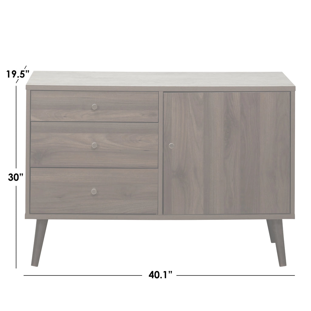 White Mid-Century Buffet V30072