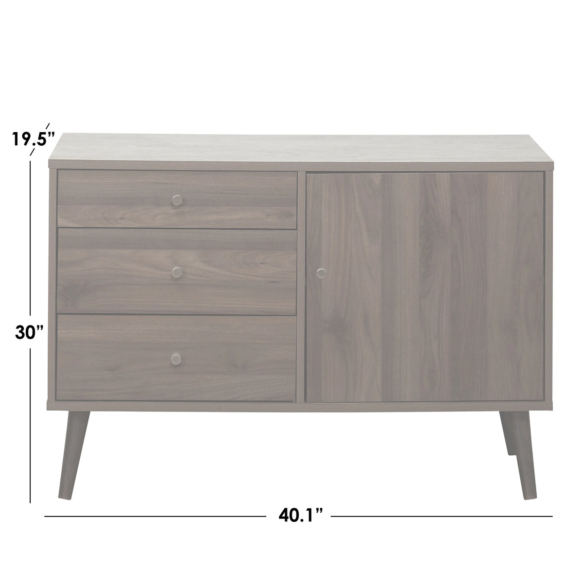 White Mid-Century Buffet V30072