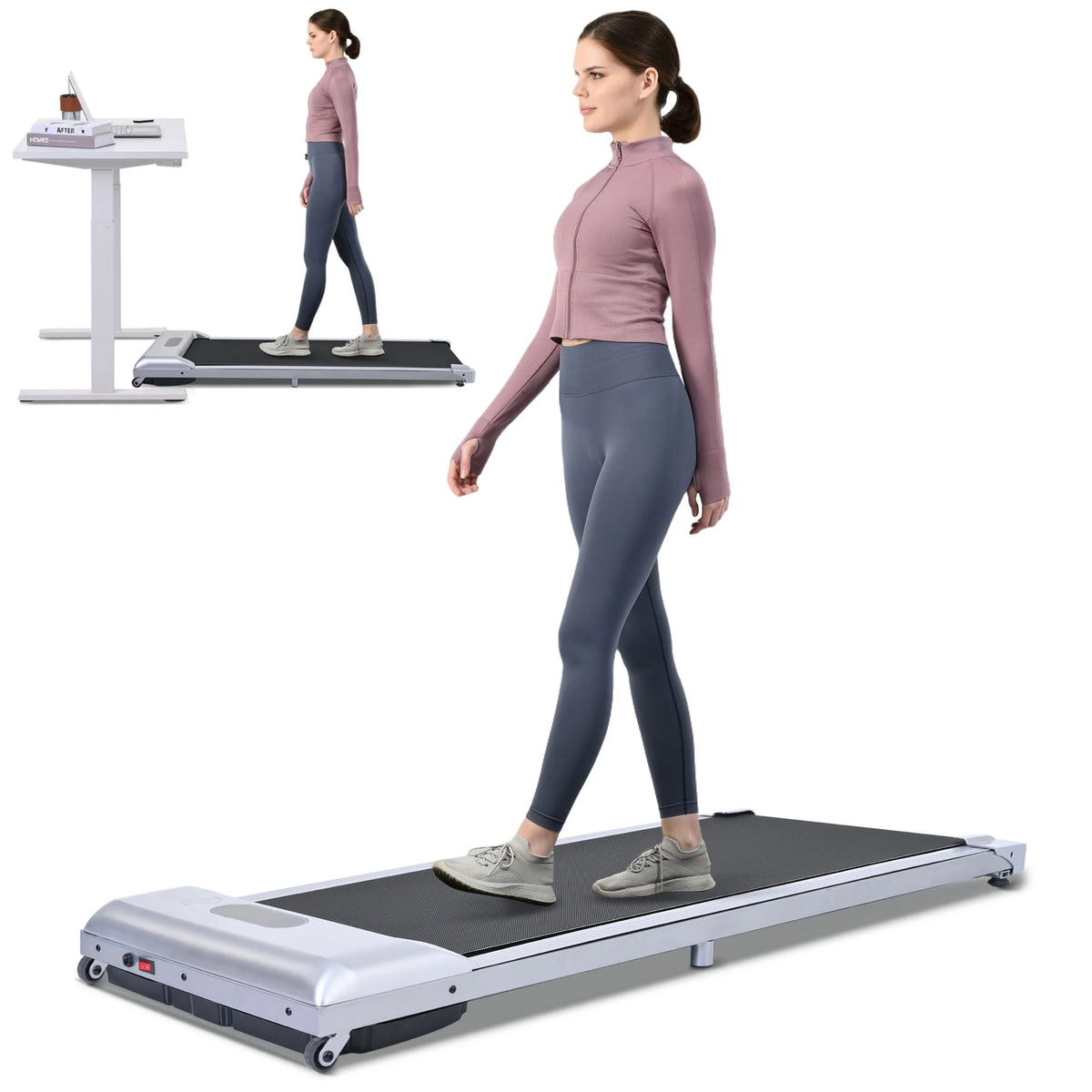 Portable 2.5HP Under Desk Treadmill T3447