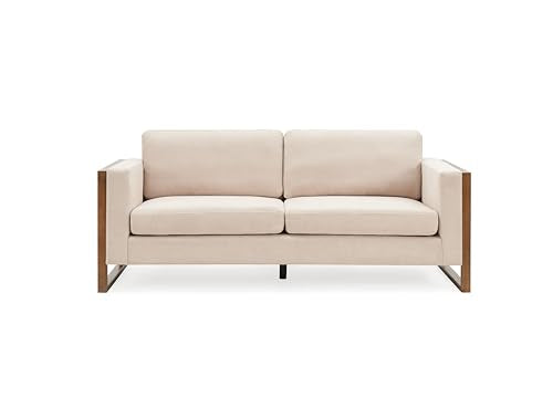 Taupe Beige Upholstered 3-Seater Sofa X309