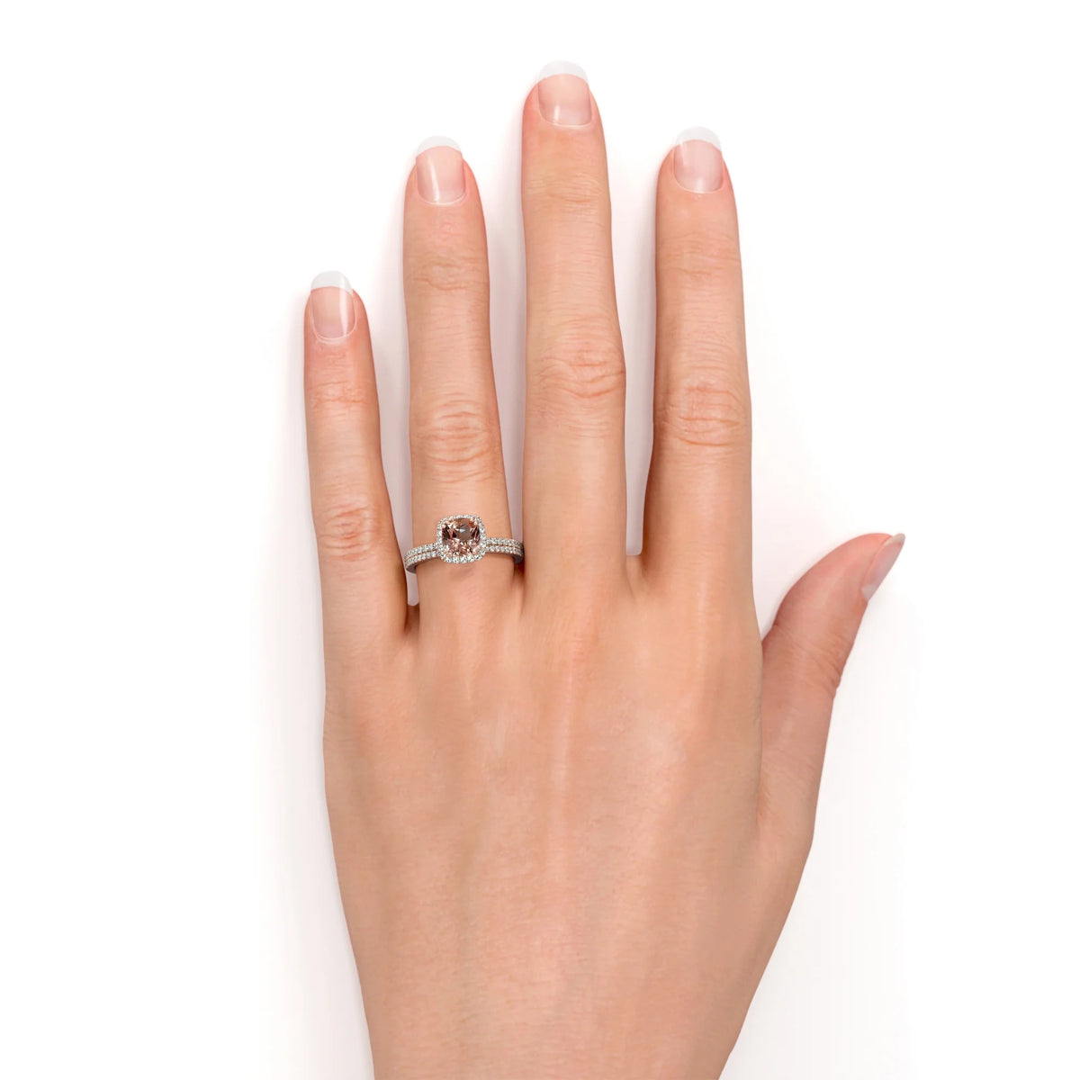 18k Gold Over Silver Bridal Wedding Ring Set L6153