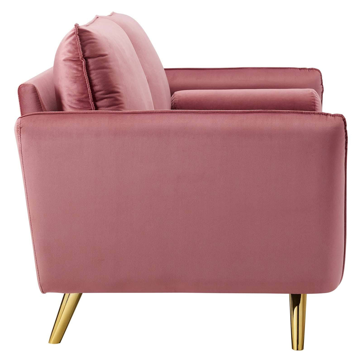 Navy Performance Velvet Sofa I659
