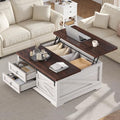 White Lift Top Coffee Table with Storage H24011