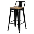 Set of 4 Gunmetal Bar Stool F53438