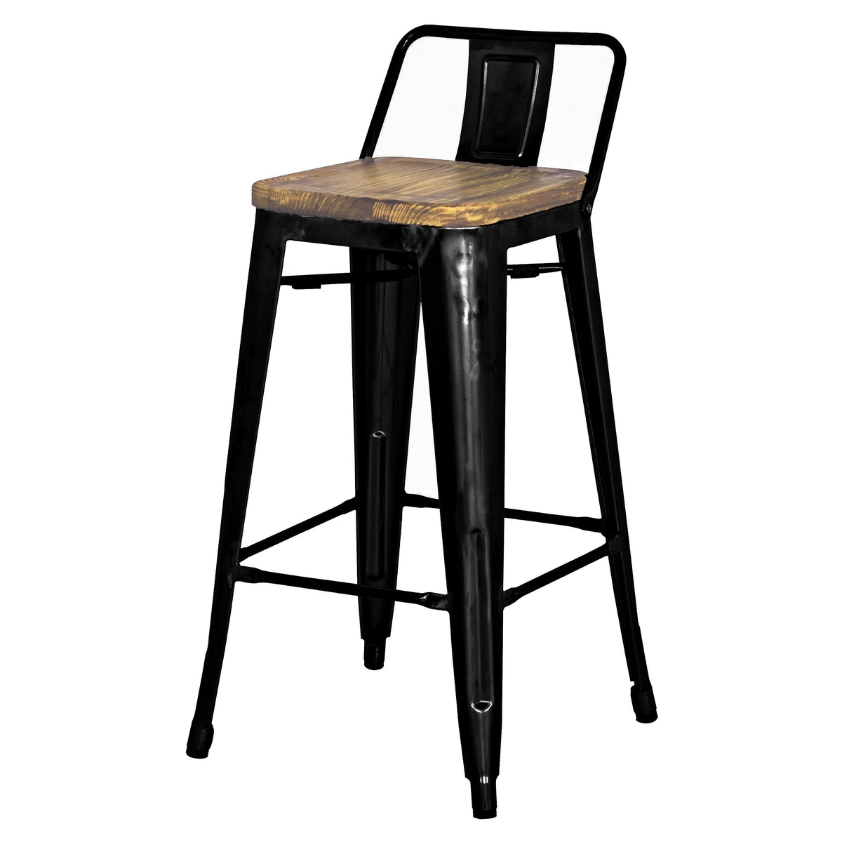 Set of 4 Gunmetal Bar Stool F53438